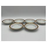 6 VTG Noritake Goldridge  5 1/2'Fruit/Dessert Bowl