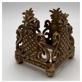 Brass/Cast Iron Pineapple Candleholder