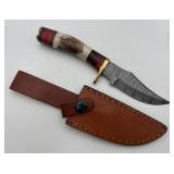 Handmade Damascus Steel Hunting Knife