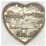 Silver-tone Shasta Dam California Trinket Box