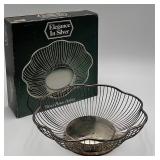 Vintage Silver Plated Wire Bread Basket