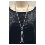 'Colonial' Pewter Fish Necklace