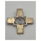 925 Marriage Cross Pendant