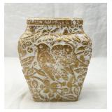 Antique Phoenix Consol. Art Glass 'Chickadee Vase'