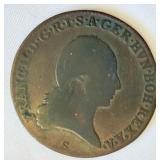 1800 Austrian Empire 3 Kreuzer Copper Coin