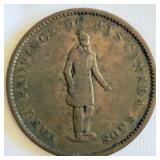 1837 Province Du BAs Canada Deux Sous 1 Penny
