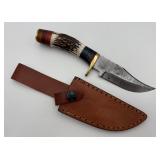Handmade Damascus Steel Hunting Knife