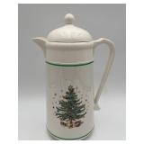 Vtg Nikko 'Christmastime' Thermal Vacuum Carafe