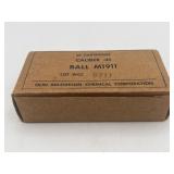 Box of .45 ACP Ball M1911 Cartridges