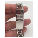 VTG Kreisler Rhodium Electroplate Photo IDBracelet