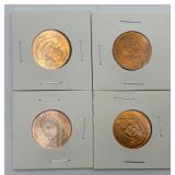 4- Franklin Mint Bronze Commemorative Coin Set