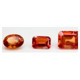 3 Orange Gemstones