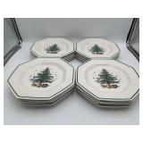 12 Vtg Nikko 'Happy Holidays' Dinner Platee