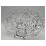 Vintage Irena Glassworks 24% Lead Crystal Platter