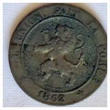 1862 Belgium 5 Centimes