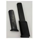 Two Black 9mm Clips