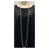 Long 'Monet' Gold Plated Heavy Chain Necklace
