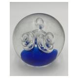 Vintage Hand-blown Art Glass Paperweight