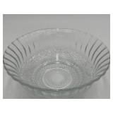 Vintage KIG Indonesia Pressed Glass Serving Bowl