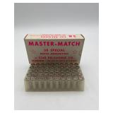 MASTER-MATCH 38 SPECIAL MATCH AMMUNITION
