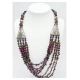 Gorgeous Unique Multi Stone Necklace