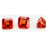 3 Orange Gemstones