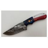 Handmade 'Texas Pride' Damascus Steel Knife