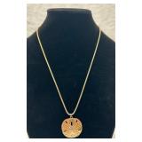 Golden Sand Dollar Necklace