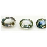3 Blue Sapphire Gemstones