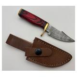 Handmade Damascus Steel Hunting & Skinning Knife