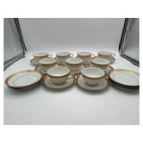 VTG Noritake Goldridge 10 Cups & 15 Saucers