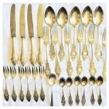 28 VTG Ornate Silverplated Silverware