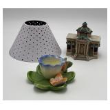 White Metal Light Shade, Candleholder,