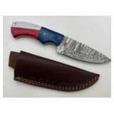 Handmade 'Texas Pride' Damascus Steel Hunter Knife