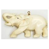 VTG Pre-ban Ivory Elephant Pendant