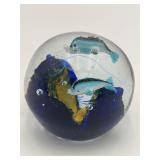 Aquarium-style Art Glass Paperweight