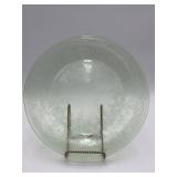 Vtg Green Uranium Depression Glass Platter