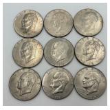 9- 1776-1976- D Bicentennial Eisenhower Dollars