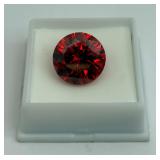 16mm Red Cubic Zirconia Gemstone