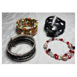 4 Beaded Fashion Bracelets