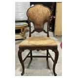 Vintage Louis XV Style Carved Accent Side Chair