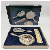 3pc Silver Plated Dressers set
