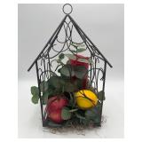 Rustic Metal Wire Birdcage Centerpiece
