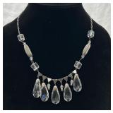 Fancy Faceted Crystal Necklace
