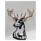 Rustic Metal Deer Wall Art