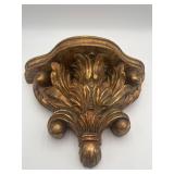 Vintage Gold Ornate Wall Corbel Shelf