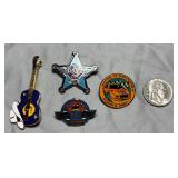 Lot of Miscellaneous Gold-Tone Pins
