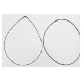 2 Silver-tone Chokers