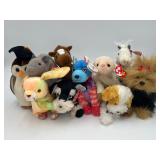 10 Vintage Ty Teenie Beanie Babies
