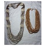2 Beaded Fashion Necklaces